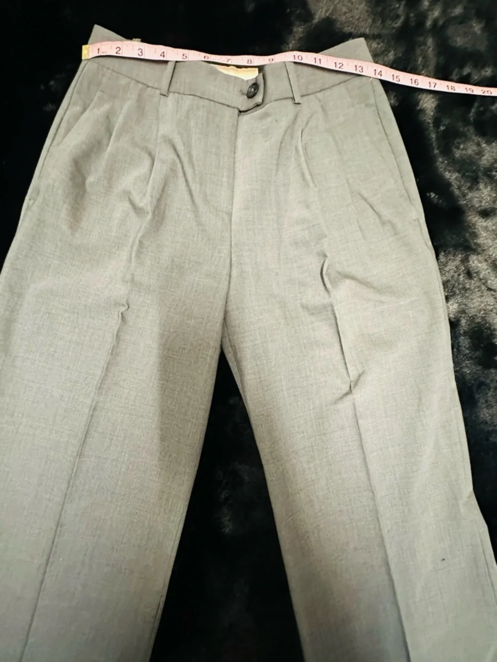 Michael Michael Kors Gray Wool Blend Wide Leg Trouser Pants Size 2